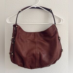LC leather shoulder bag